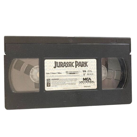 Jurassic Park Lost World Godzilla VHS Tape Vintage Movie Y2K 90s 80s Electronics - Picture 3 of 4